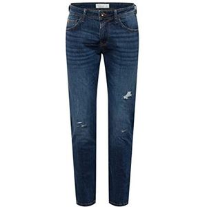 TOM TAILOR Denim Uomini Piers Slim Jeans van duurzaam katoen 1029326, 10127 - Tinted Blue Denim, 32W / 34L