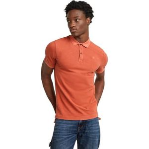 G-STAR Dunda Slim poloshirt voor heren, rood (Rusty Red Gd D11595-d756-g705), S
