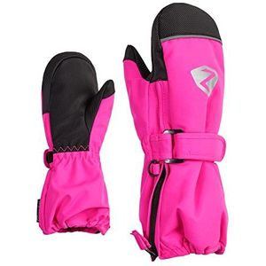 Ziener Unisex Baby Lanup Skihandschoenen / Wintersport | Waterdicht, Extra warm, Wol, Bright Pink, 104