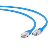 Gembird pp6 a-lszhcu-b-0.25 m 0,25 m cat6 a S/FTP (STP) blauw netwerkkabel - netwerkkabel (RJ-45, RJ-45, mannelijk/vrouwelijk, goud, CAT6 A, S/FTP (STP))