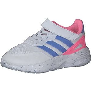 adidas Nebzed El K Sneakers voor kinderen en jongens, Ftwr White Blue Fusion Beam Pink, 38 EU