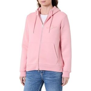 GANT REG Tonal Shield Zip Hoodie, Summer Rose, S