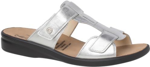 Ganter dames sonnica-e slippers, zilver, 35 EU Smal