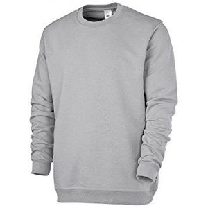BP 1623-193 unisex sweatshirt van versterkt katoen lichtgrijs, maat XS