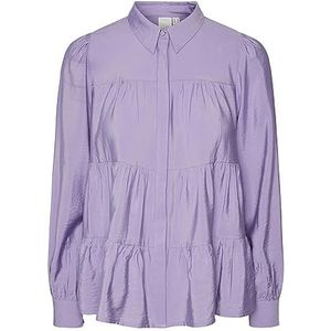 YAS Yaspala Ls Shirt S. Noos Blouse voor dames, bougainvillea, L