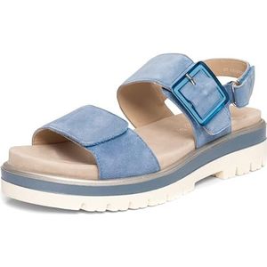 Ara - MALAGA-S - Sandalen - Blauw - Nubuck - Met Klittenbanden