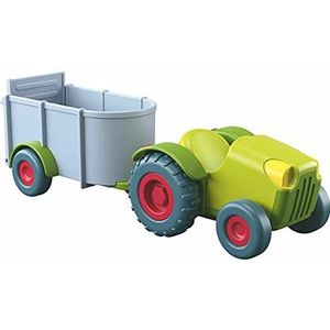 HABA 303131 Little Friends Tractor and Trailer Toy