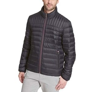 Tommy Hilfiger Ultra Loft Lichtgewicht opvouwbare pufferjas voor heren (standaard en groot en lang), Zwart, XXL