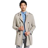 bugatti Heren trenchcoat, Lichtgrijs-210, 48