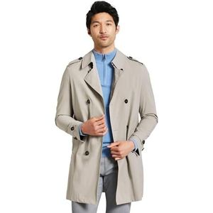 bugatti Heren trenchcoat, Lichtgrijs-210, 54