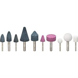 Vigor slijpsteenset slijpslijper V6906, V5672, V5673, voor opnamen van 3-6 mm diameter V6906-10, zwart-rood