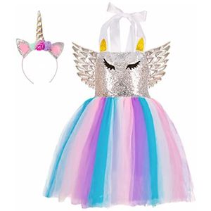 Dress Up America Unicorn Costume for Girls - Unicorn Party Dress for Role-play - Magical Tutu Jurk en hoofdband