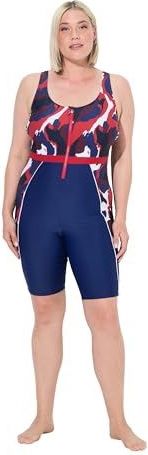 Ulla Popken - Maillot de Bain Conny - Marine - Jambes Lange