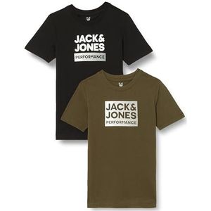 JACK&JONES JUNIOR T-shirt voor jongens, groen, 128 cm