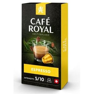 Café Royal Espresso 100 capsules voor Nespresso koffiemachine - 5/10 intensiteit - UTZ-gecertificeerde koffiecapsules van aluminium