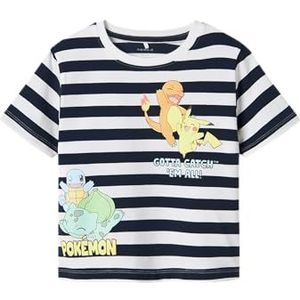 Name It - Nmmmalik Pokemon Nreg Ss Top - Marineblauw - Jongens