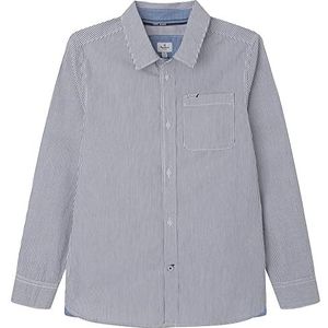 Pepe Jeans Kristopher overhemd voor jongens, Blauw (Dulwich), 8 Jaren
