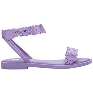 melissa Wave Sandal Blossom +, platte damessandalen, paars, maat 40, Lila, 40 EU