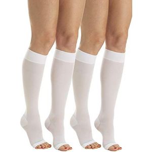 RelaxSan Antiembolism M0350A (2 Paren - Wit, XL) Open-teen anti-embolie kniekousen - K1-18-23 mmHg