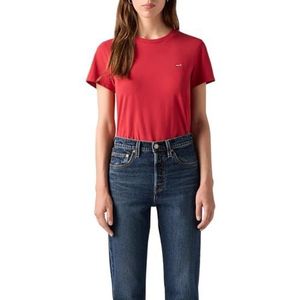 Levi's The Perfect Tee T-shirt voor dames, rood, S