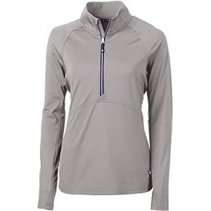 Cutter & Buck Dames lange mouw Adapt Eco Knit Half Zip Pullover Shirt, Gepolijst, XX-Large
