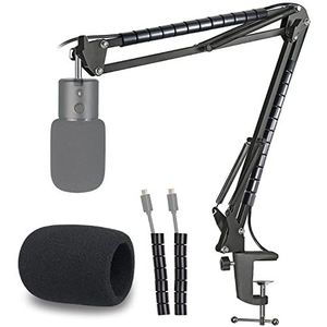 Razer Seiren X Boom Arm met Pop Filter - Microfoon Stand met Foam Voorruit Cover Compatibel met Razer Seiren X Streaming Microfoon van YOUSHARES