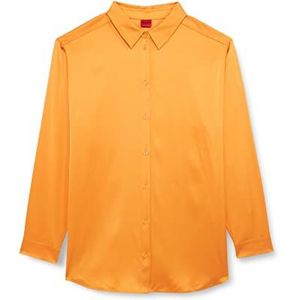 HUGO Evish Blouse voor dames, Medium Oranje810, 38