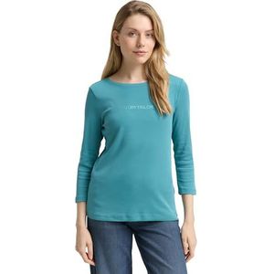 TOM TAILOR T-shirt voor dames, 31666 - Tropical Teal, XL