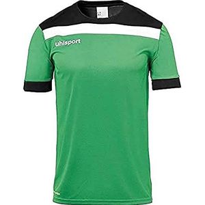 uhlsport Offense 23 voetbalshirt met korte mouwen voor heren, groen/zwart/wit, XXL