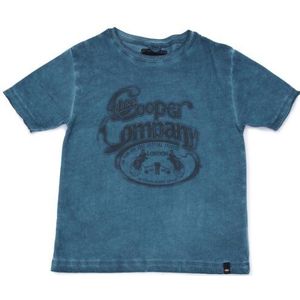 Lee Cooper Pascal T-shirt - fantasie - katoen - uniseks kinderen - blauw - 12 ans