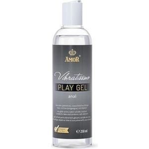 Vibratissimo Play Gel Anaal 250 ml I Glijmiddel extra glijdend I Waterbasis glijmiddelen I Glijmiddel Gel geschikt voor Siliconen Speeltjes & Latexcondooms I water gebaseerde smering