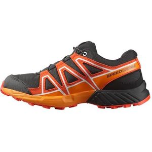 SALOMON SPEEDCROSS Wandelschoenen - Zwart / Cherry Tomaat / Turmeric - Uniseks