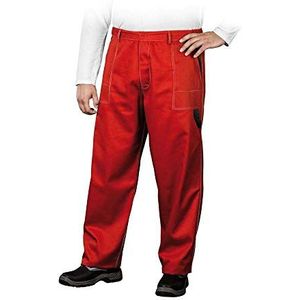 REIS Multimaster MMSP Multi Master Beschermende Taillebroek - Verstelbare Pasvorm, Duurzame Stof, Zijzakken, 65% Polyester 35% Katoen, Kleur: Rood-Zwart, Maat: 52