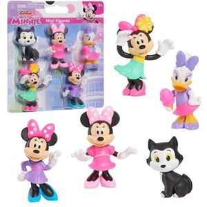Just Play Disney Junior Minnie Mouse minifiguren, 5 stuks, kinderspeelgoed voor leeftijd 3 up