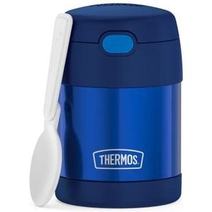 Thermos Kids FUNTAINER FOOD JAR 0,30 l, navy, thermocontainer voor eten met lepel voor kinderen, 5 uur warm / 7 uur koud, absoluut dicht voor soep, muesli, pauze