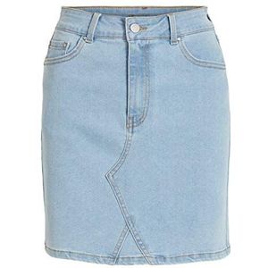 Vila Dames Vicassie Hwre Short Denim Skirt LBD Rok, blauw (light blue denim), 36