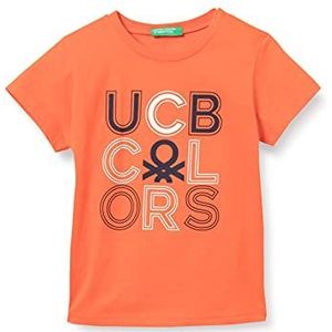United Colors of Benetton T-shirt voor kinderen., Oranje 3D3, 62 cm