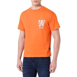 KEYLARGO Heren T-shirt MT KLWRITE Round-Loos, oranje (1390), S