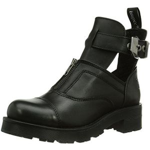 Bronx BX 555 dames biker boots, Zwart Black01, 39 EU