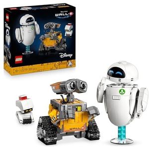 LEGO ǀ Disney en Pixar WALL-E en EVE Bouwpakket voor Volwassenen uit de Animatiefilm - Leuke Activiteit voor Stelletjes - Decoratie en Cadeau voor Mannen, Vrouwen en Fans van de Personages - 43279