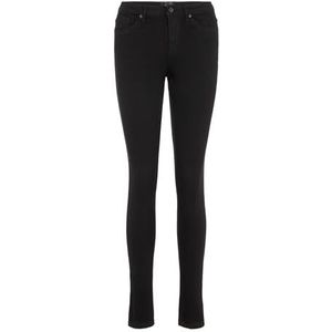 VERO MODA VMTANYA Slim Fit Jeans voor dames, normale taille, XXS32 zwart