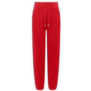 Apart gebreide joggingbroek van een zachte viscose-mix met kasjmier, rood, 44