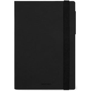 LEGAMI BUREAU AGENDA 2025 - WEEK & DAG indeling - 17x24cm - BLACK DIAMOND