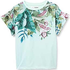 Desigual T-shirt voor meisjes, groen, 7-8 Jaar