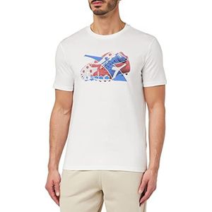 Diadora SS Archive T-shirt voor heren, Optisch Wit, S