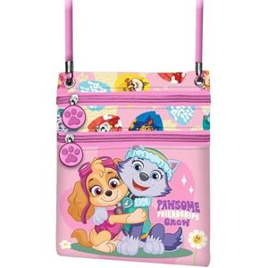 Paw Patrol Friendship-Action verticale schoudertas, roze, 15,5 x 18 cm, roze, Eén maat, Actie Verticale schoudertas Vriendschap