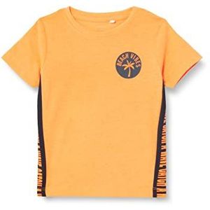 NAME IT Baby Boys NMMZEPOLLE SS TOP T-shirt, Orange Pop, 86, orange pop, 86 cm