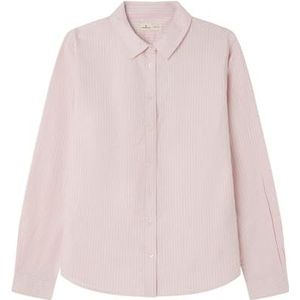Springfield Nieuw structuurhemd met boomborduurwerk, roze, maat 34