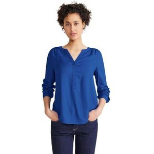 Street One Dames Style Qr Bamika Solid Shirt, Fresh Intense Gentle Blue, 36