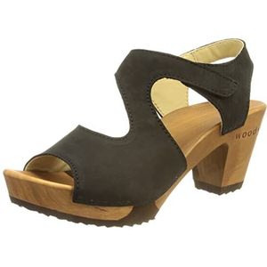 Woody Hannah houten schoenen voor dames, zwart, 41 EU, zwart, 41 EU